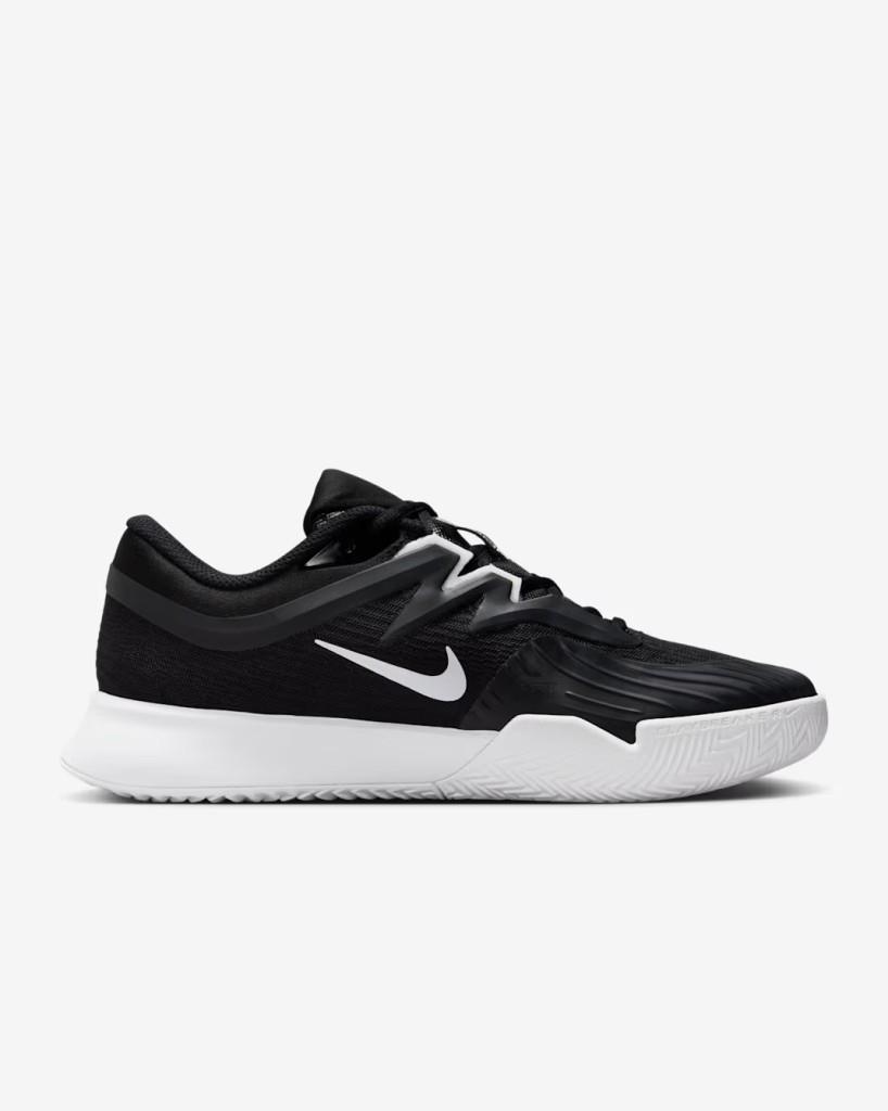 Nike HQ6030-001 W ZOOM VAPOR PRO 3 Kadın Siyah Beyaz Toprak Tenis Ayakkabısı