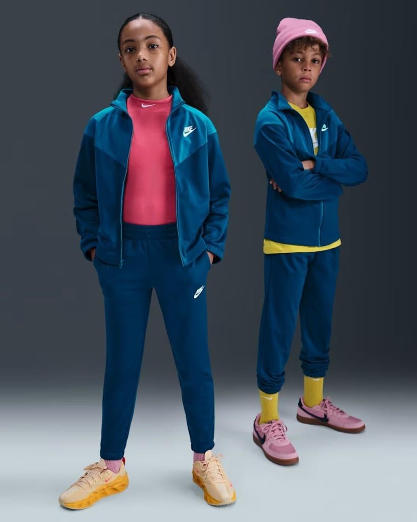 Nike HQ9315-415 Sportswear Dri-FIT Çocuk Eşofman Takımı - Petrol