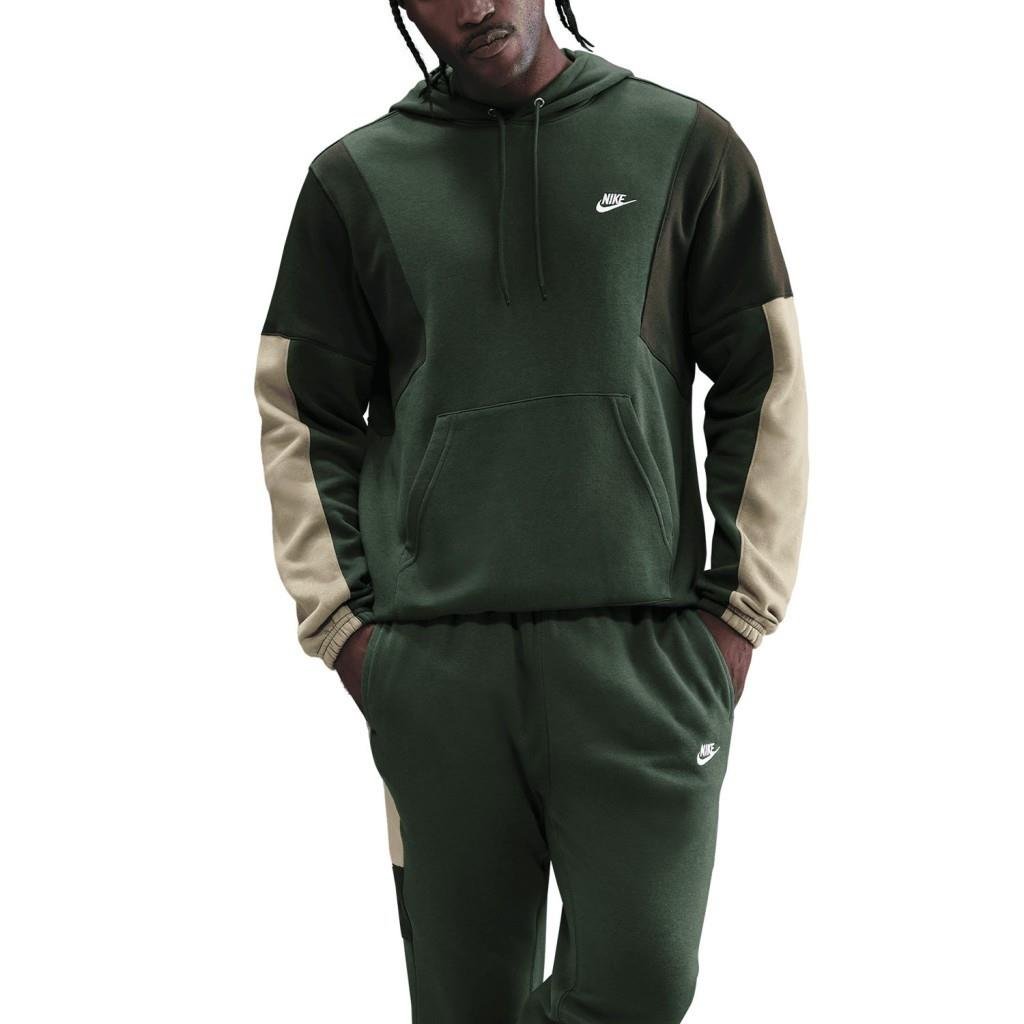 Nike HV1165-323 Club Fleece Erkek Tracksuit Takım - Yeşil
