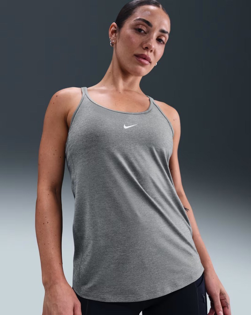 Nike One Classic IB9389-084 Dri-FIT Askılı Kadın Atleti - Gri