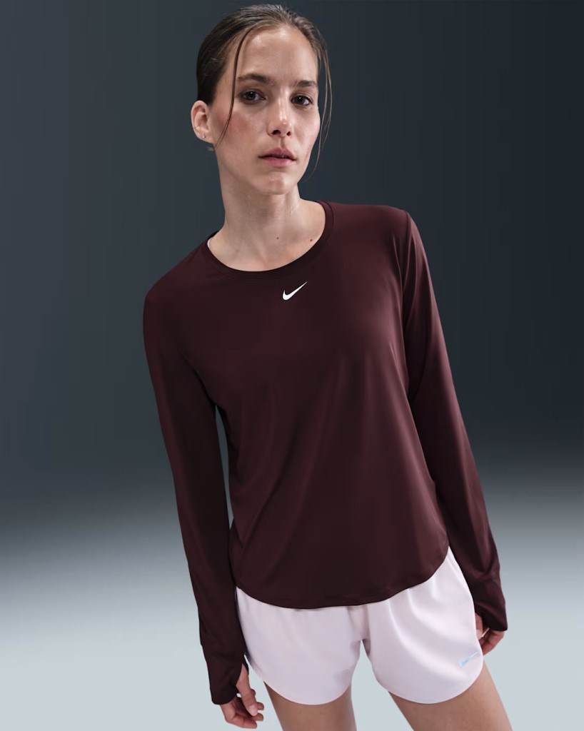 Nike One Classic IB9403-652 Kadın Dri-FIT Uzun Kollu Üst