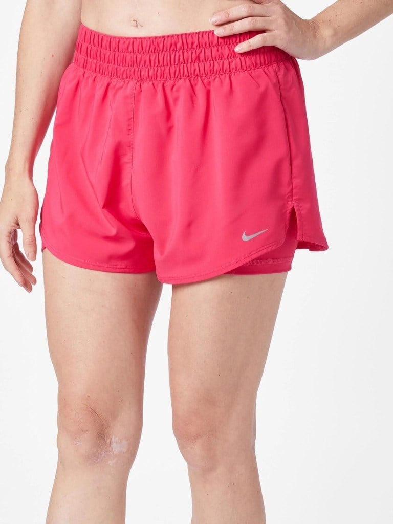 Nike One Dri-FIT DX6016-410 Yüksek Belli 8 cm Taytlı Şort - Canlı Pembe