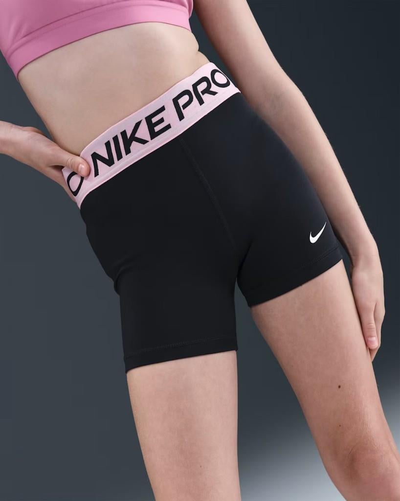 Nike Pro DA1033-018 Kız Çocuk Kısa Tayt - Siyah