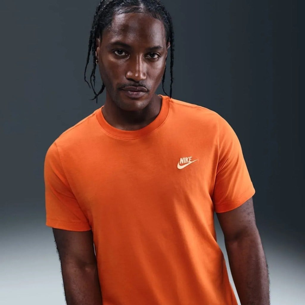 Nike Sportswear AR4997-893 Club Erkek Tişörtü - Turuncu