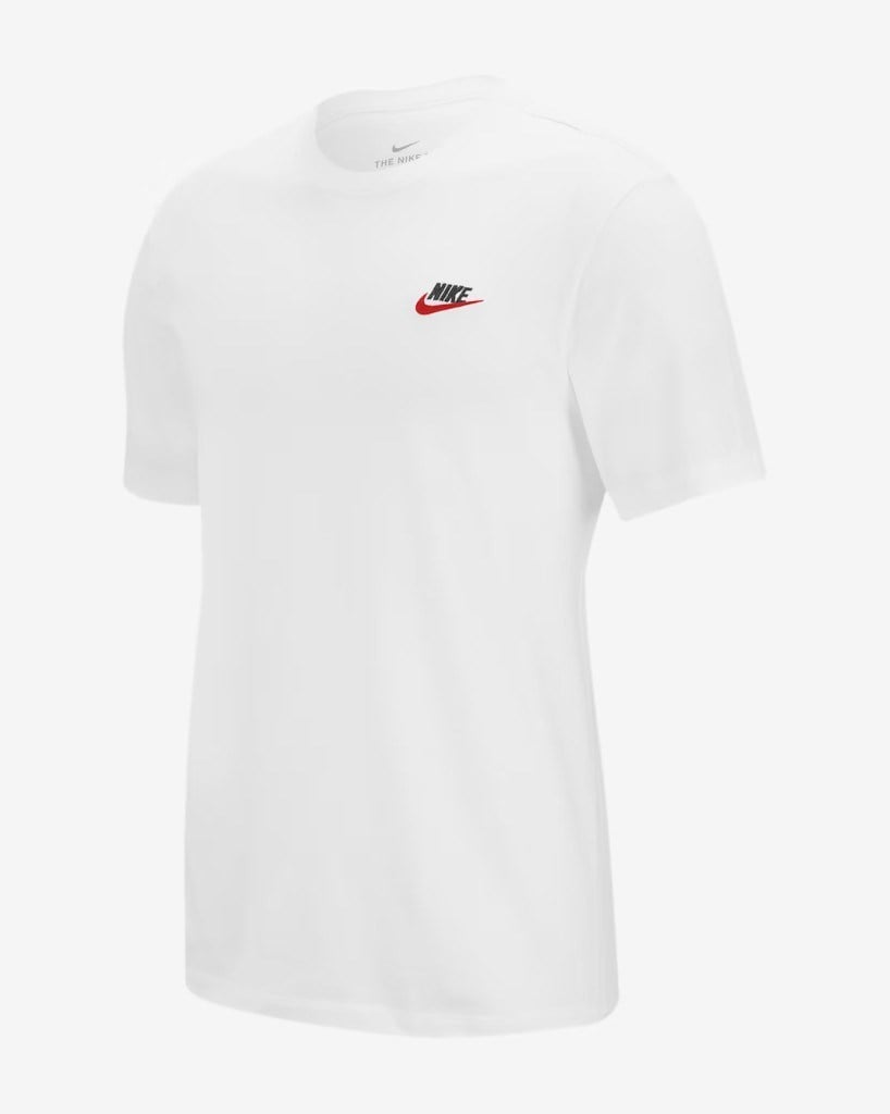 Nike Sportswear Club AR4997-100 Erkek Tişört - Beyaz