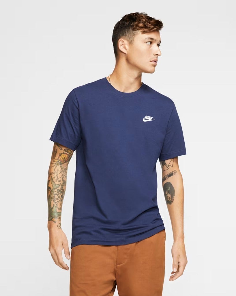 Nike Sportswear Club AR4997-410 Erkek Tişört - Lacivert