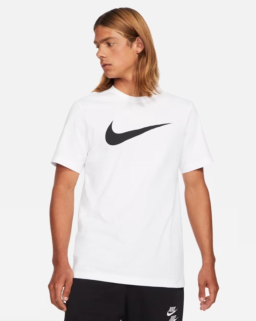 Nike Sportswear Swoosh DC5094-100 Erkek Tişörtü - Beyaz