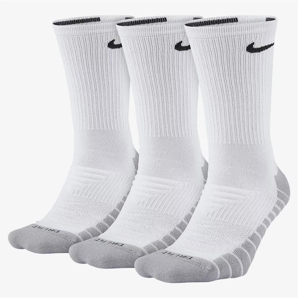 NIKE SX5547-100 Dry Cushion Crew 3'lü Tenis Çorabı Beyaz