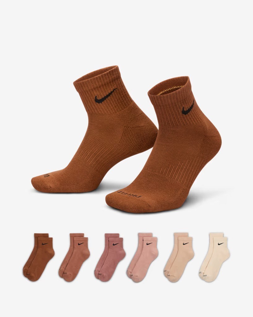 Nike SX6899-904 Everyday Plus Destekli Bilek Antrenman Çorapları (6 Çift)