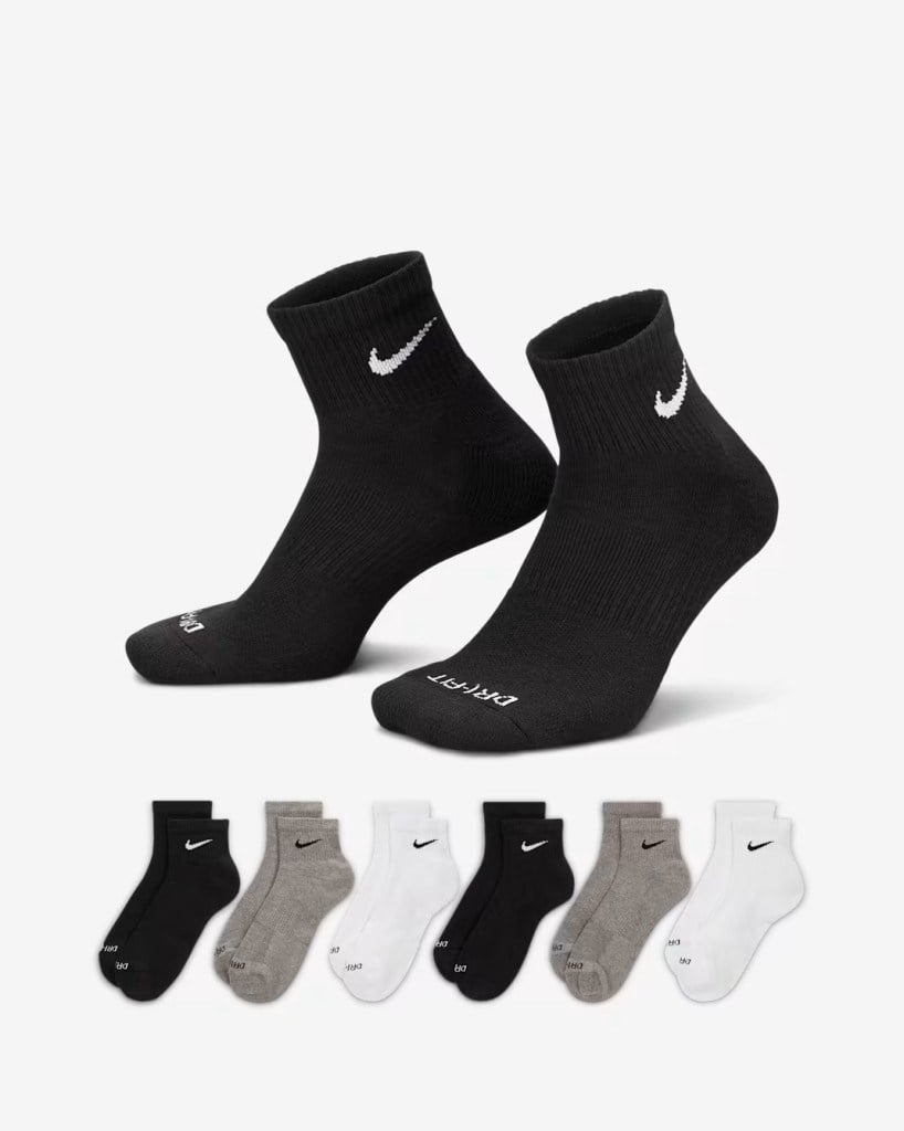 Nike SX6899-965 Everyday Plus Destekli Bilek Antrenman Çorapları (6 Çift)