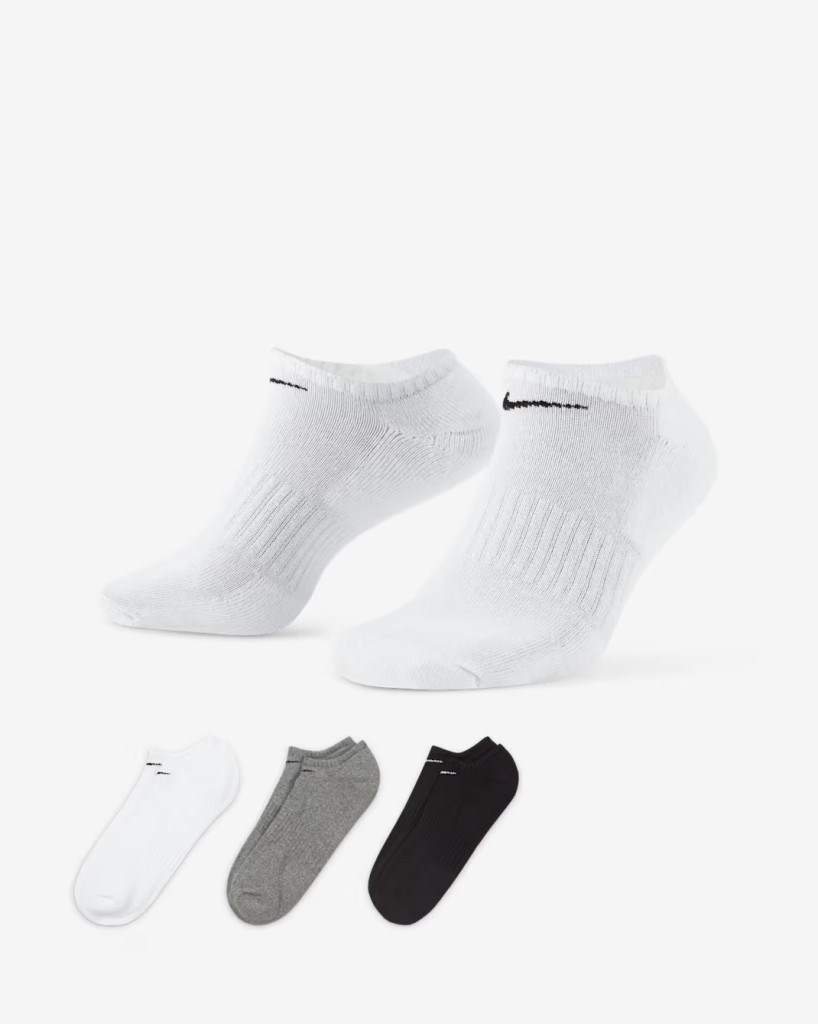 Nike SX7673-964 Everyday Cushioned No-Show Antrenman Çorapları (3 Çift)