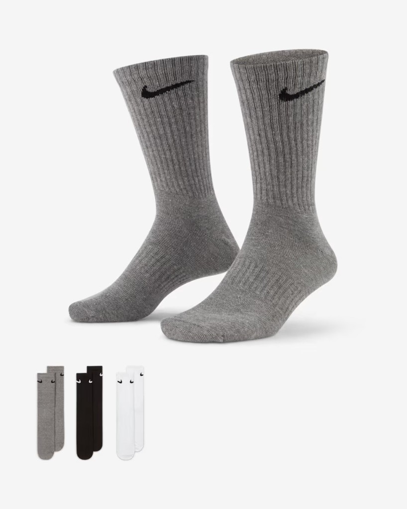 Nike SX7676-964 Everyday Lightweight Crew Antrenman Çorapları (3 Çift)