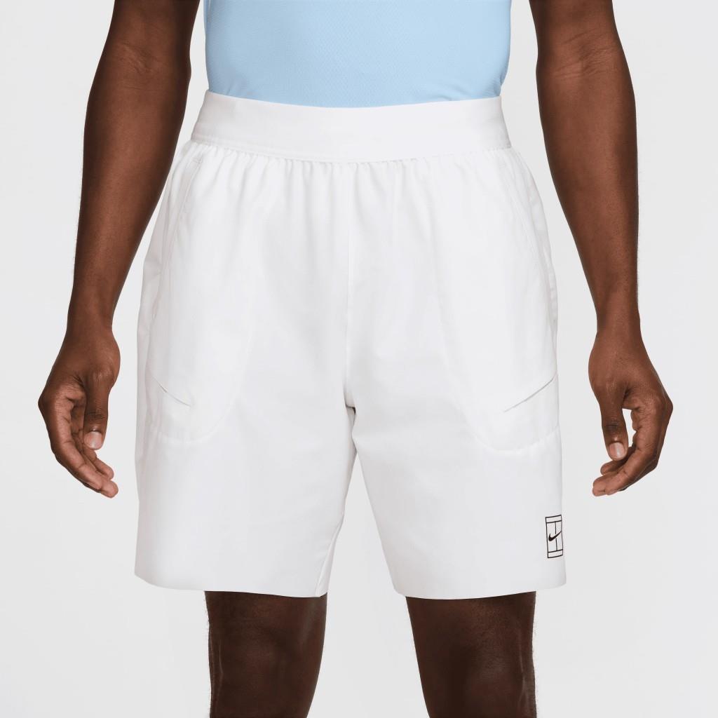 NikeCourt Advantage Dri-FIT 20 cm Erkek Beyaz Tenis Şortu FZ9322-100