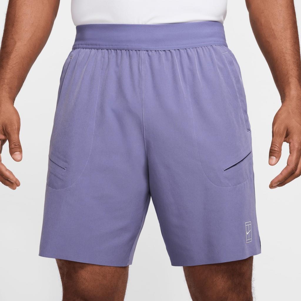 NikeCourt Advantage Dri-FIT 20 cm Erkek Lila Tenis Şortu FZ9322-527