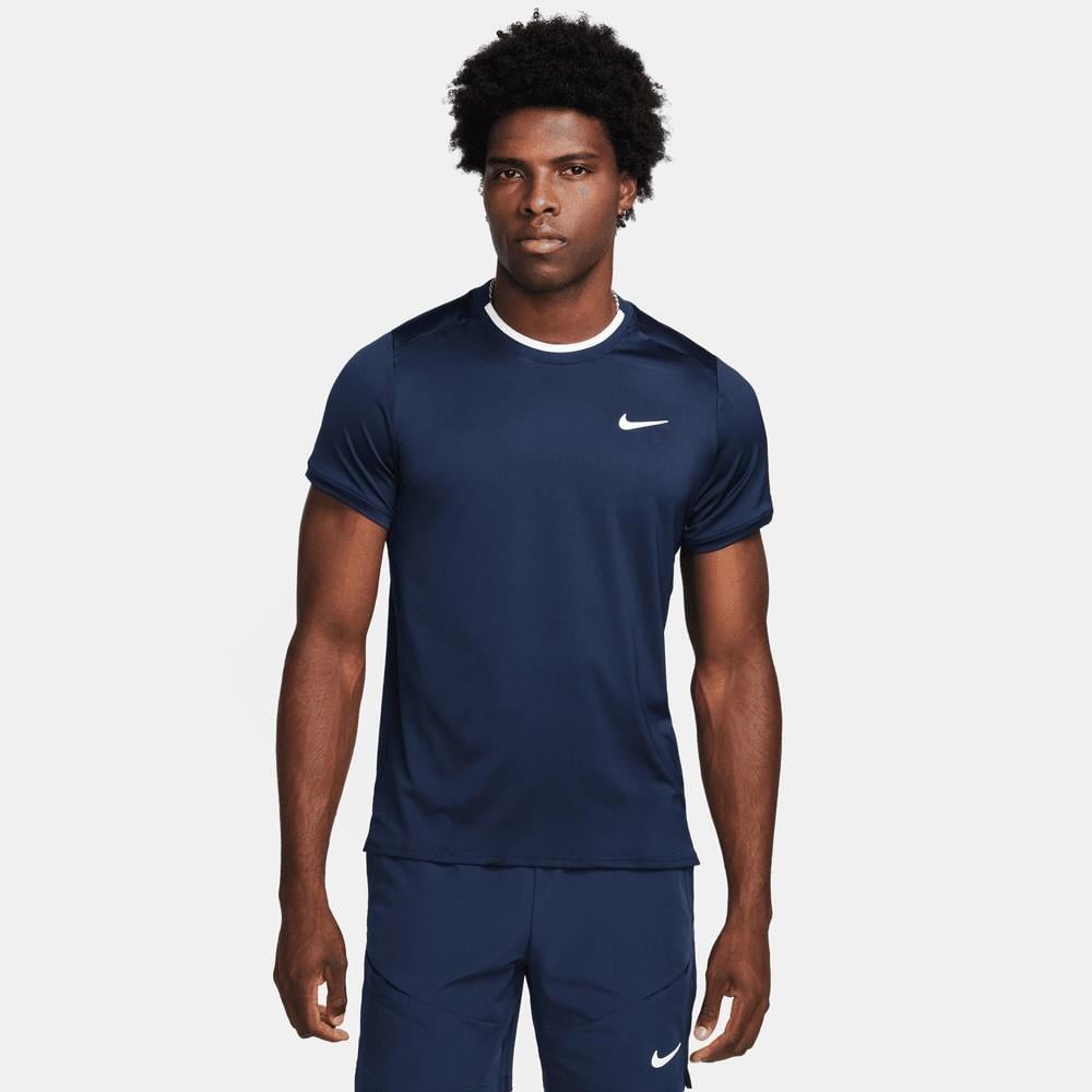 NikeCourt Dri-FIT Advantage Erkek Lacivert Tenis Tişört FD5320-451