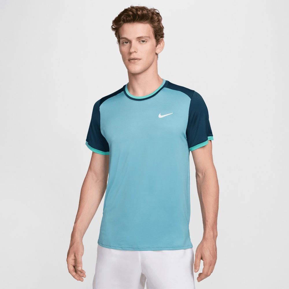 NikeCourt Dri-FIT Advantage Erkek Turkuaz Tenis Tişört FD5320-464