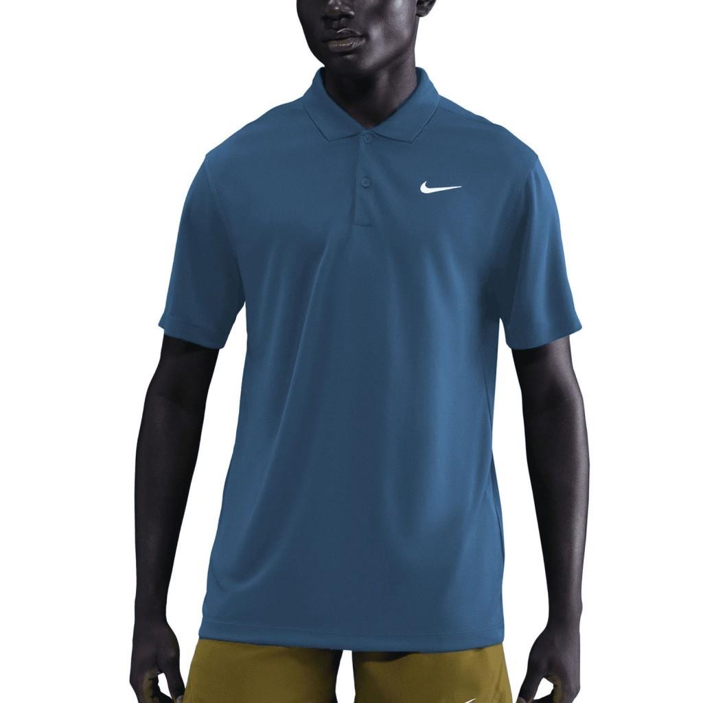 NikeCourt Dri-FIT Erkek Tenis Polo Tişört - Mavi DH0857-415