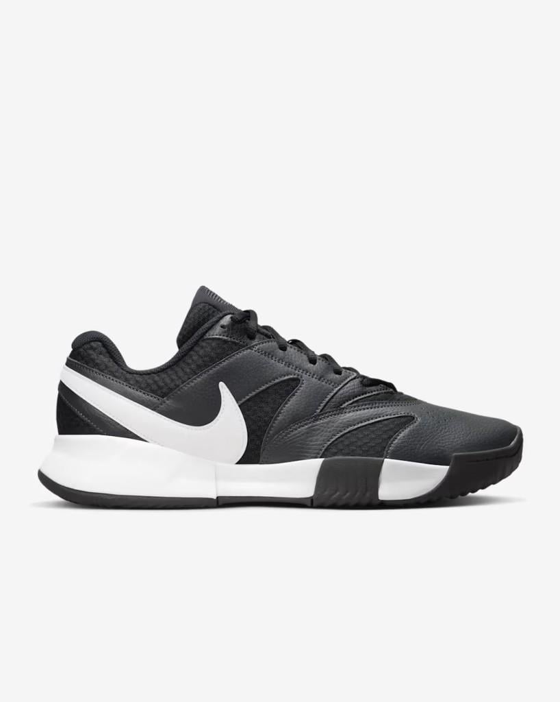 NikeCourt FN0530-001 Lite 4 Toprak Kort Erkek Tenis Ayakkabısı - Siyah
