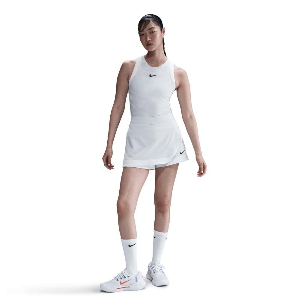 NikeCourt Slam Dri-FIT Kadın Beyaz Tenis Şort Eteği HF6449-085