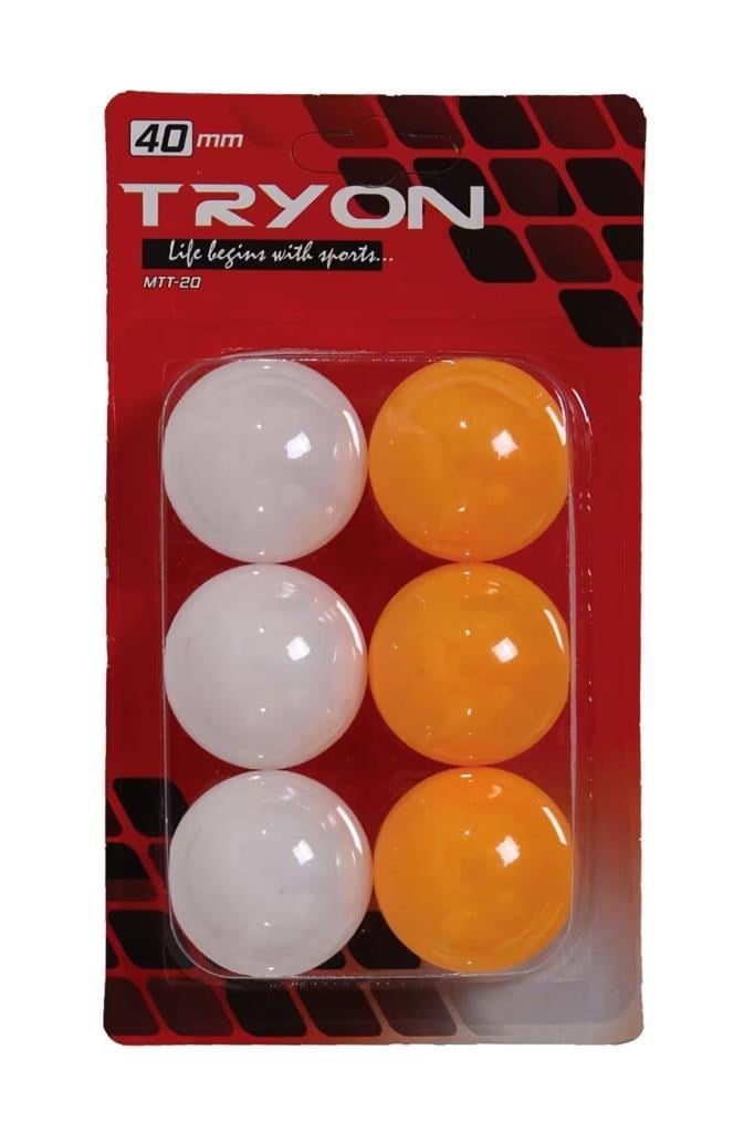 Tryon Masa Tenisi Topu 6'lı MTT-20