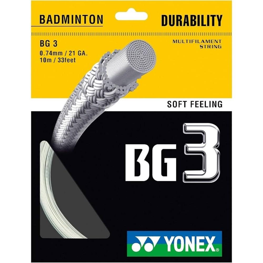Yonex Bg 3 Badminton Kordajı Beyaz (10m)