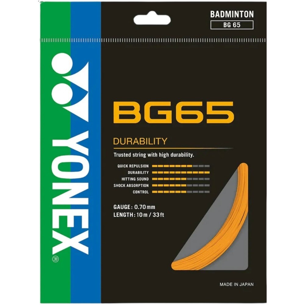 Yonex Bg 65 Badminton Kordajı 0.70 mm / 10m - Turuncu