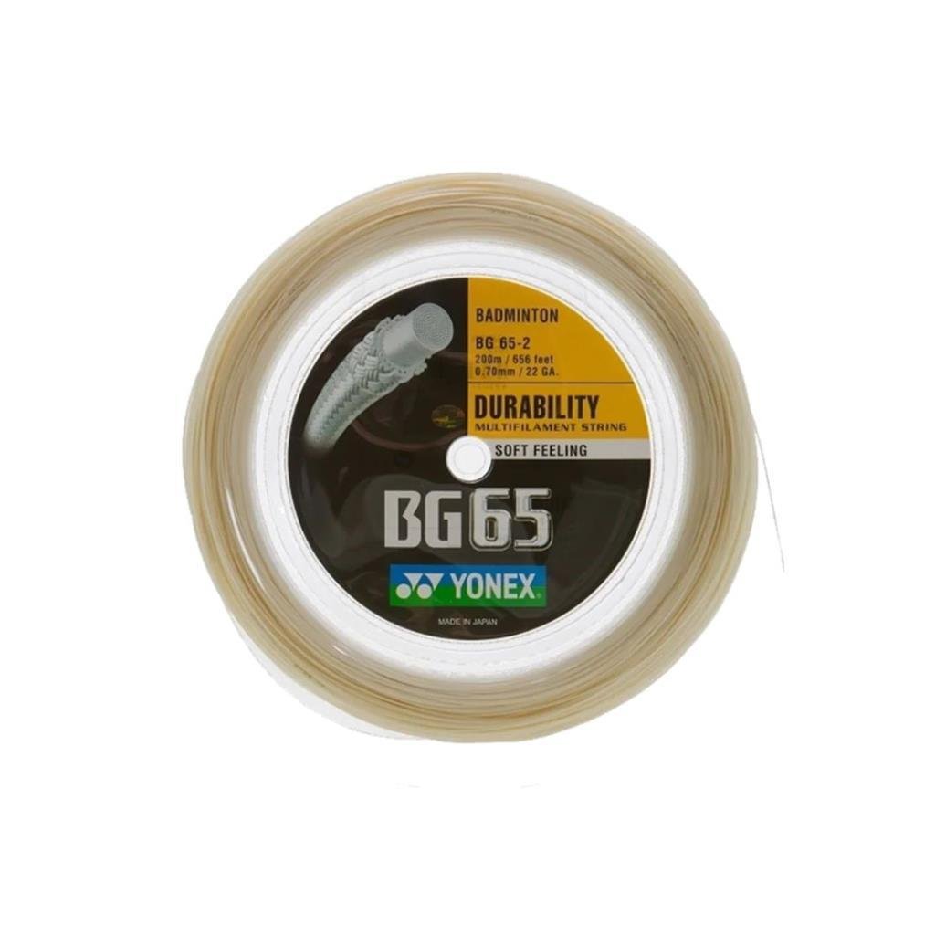 Yonex Bg 65 Badminton Kordajı 0.70 mm / 200m - Amber Beyaz