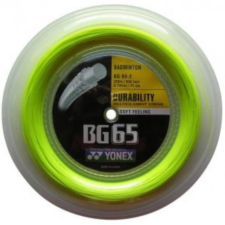 Yonex Bg 65 Badminton Kordajı 0.70 mm / 200m - Sarı