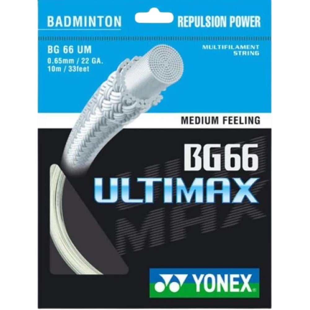 YONEX BG 66 ULTIMAX BADMİNTON KORDAJI BEYAZ (10m)