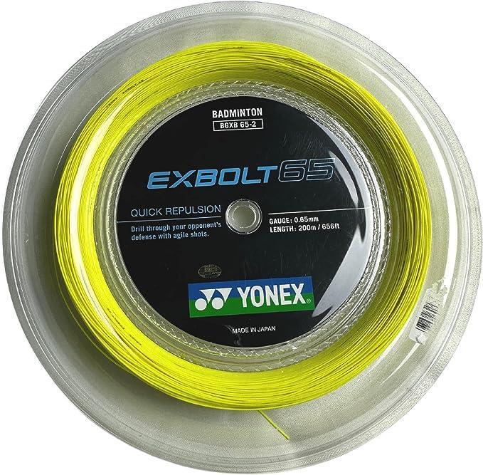 Yonex Exbolt 65 Badminton Kordajı 0.65 mm / 200 M - Sarı