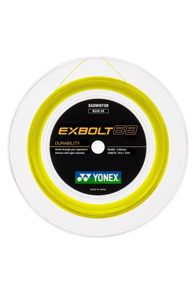 Yonex Exbolt 68 Badminton Kordajı 0.68 mm / 200 M - Sarı