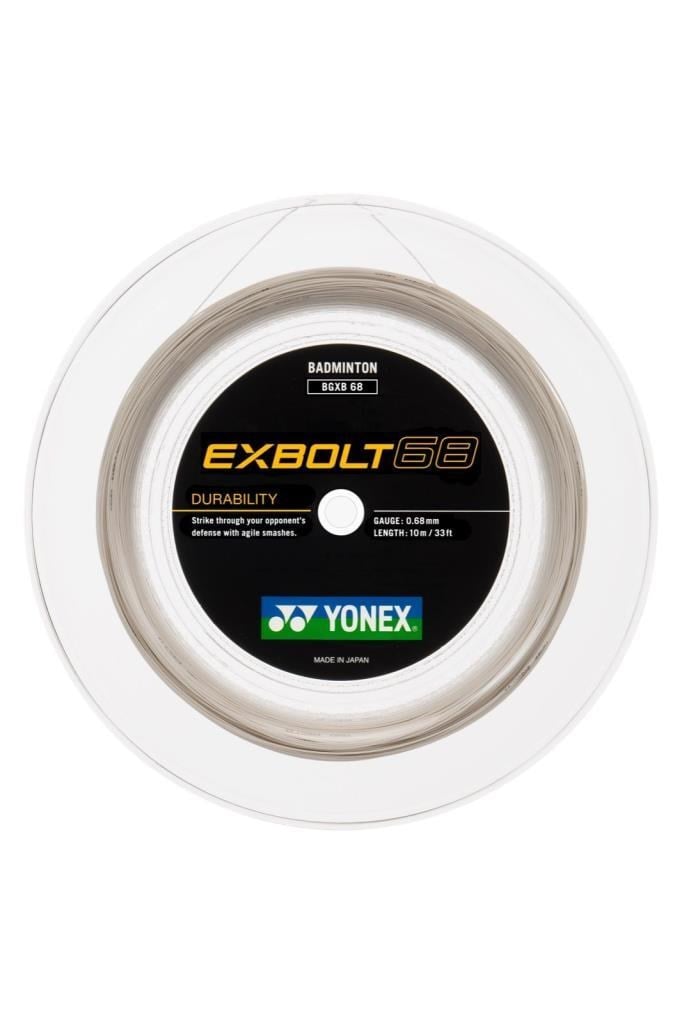 Yonex Exbolt 68 Badminton Kordajı 0.68 mm / 200 M - Beyaz