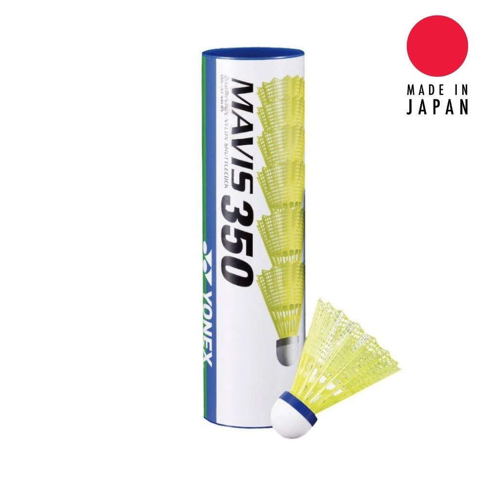 Yonex Mavis 350 (6'lı) Sarı Badminton Topu - Mavi Bant