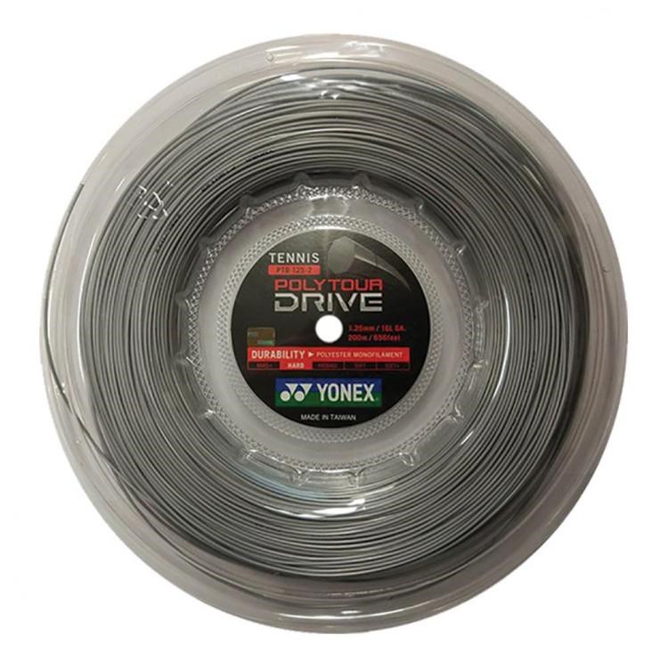 YONEX POLY TOUR DRIVE 1.25 200m TENİS KORDAJI GRİ