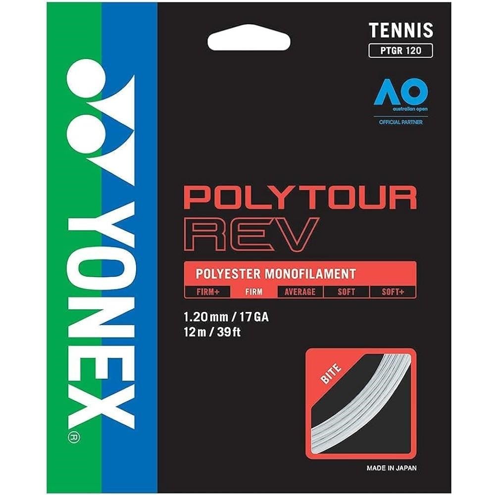 Yonex Poly Tour Rev 1.20 12Metre Beyaz Tenis Kordajı