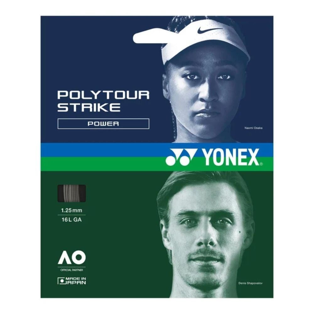 Yonex Poly Tour Strike 1.25 12M Tenis Kordajı - Demir Grisi