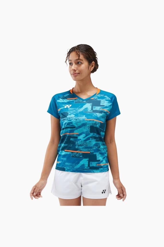 Yonex YY24 YW0034 Kadın Spor Mavi Yeşil Tişört
