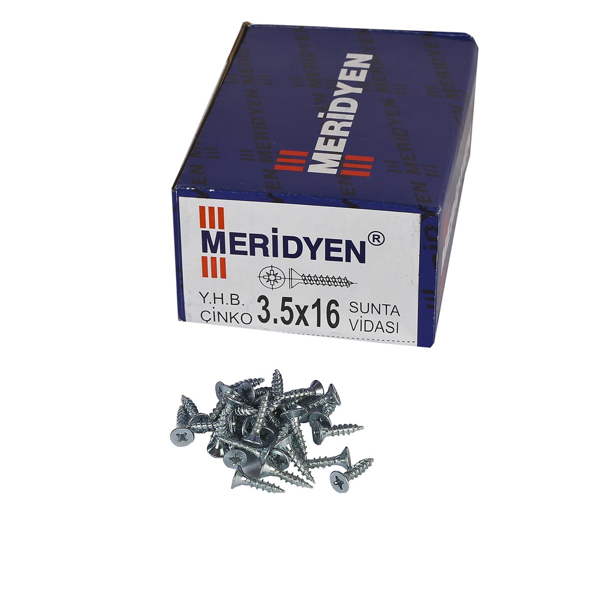 3.5 x 16 mm Meridyen Sunta Vidası 1000 Adet