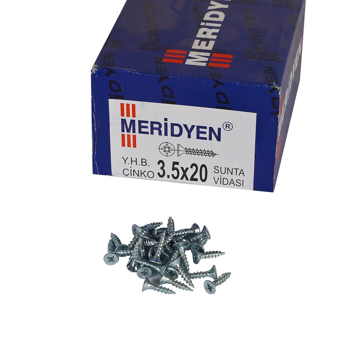 3.5 x 20 mm Meridyen Sunta Vidası 1000 Adet