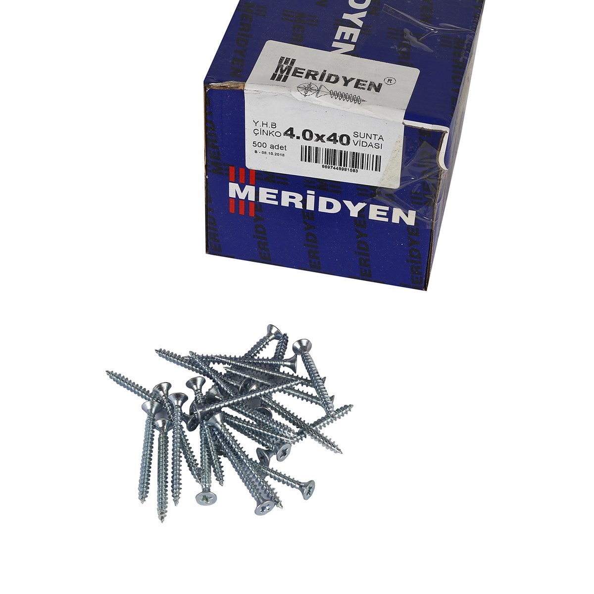 4 x 40 mm Meridyen Sunta Vidası 500 Adet
