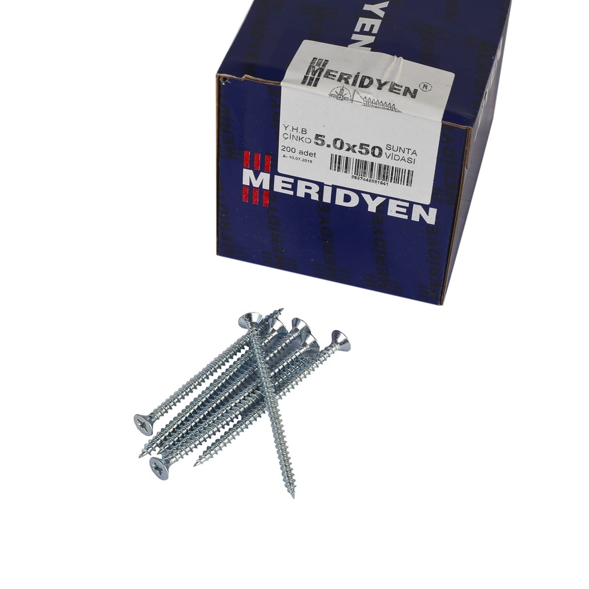 5 x 50 mm Meridyen Sunta Vidası 200 Adet