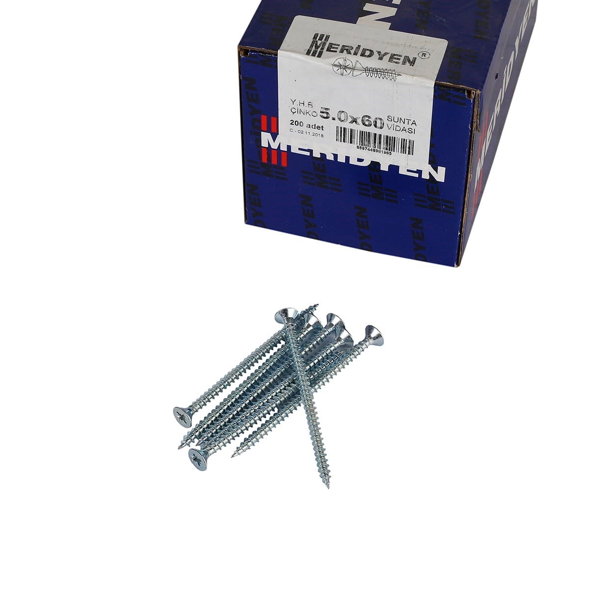 5 x 60 mm Meridyen Sunta Vidası 200 Adet
