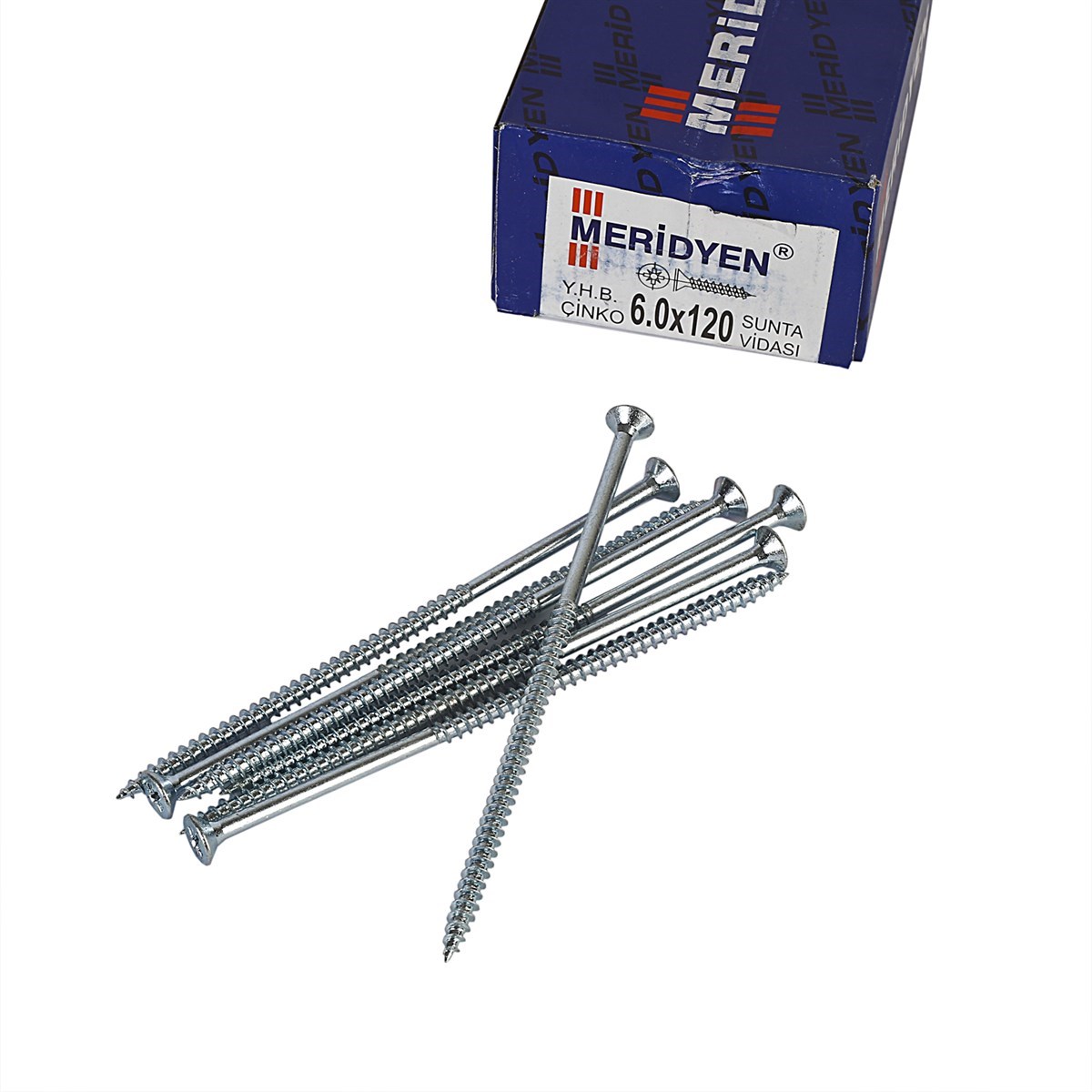6 x 120 mm Meridyen Sunta Vidası 50 Adet