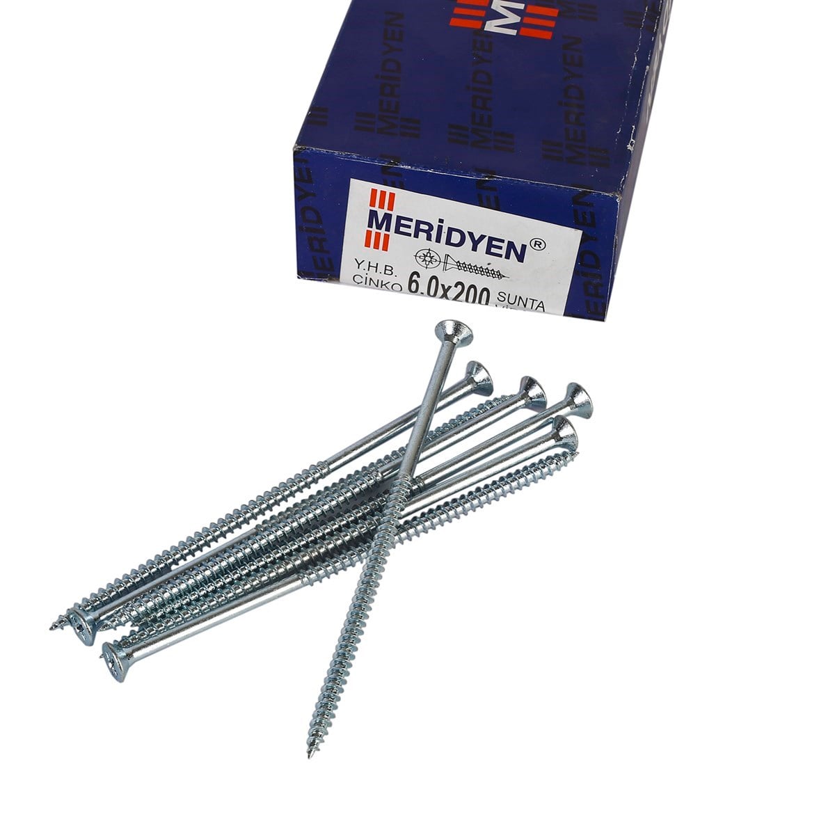 6 x 200 mm Meridyen Sunta Vidası 50 Adet