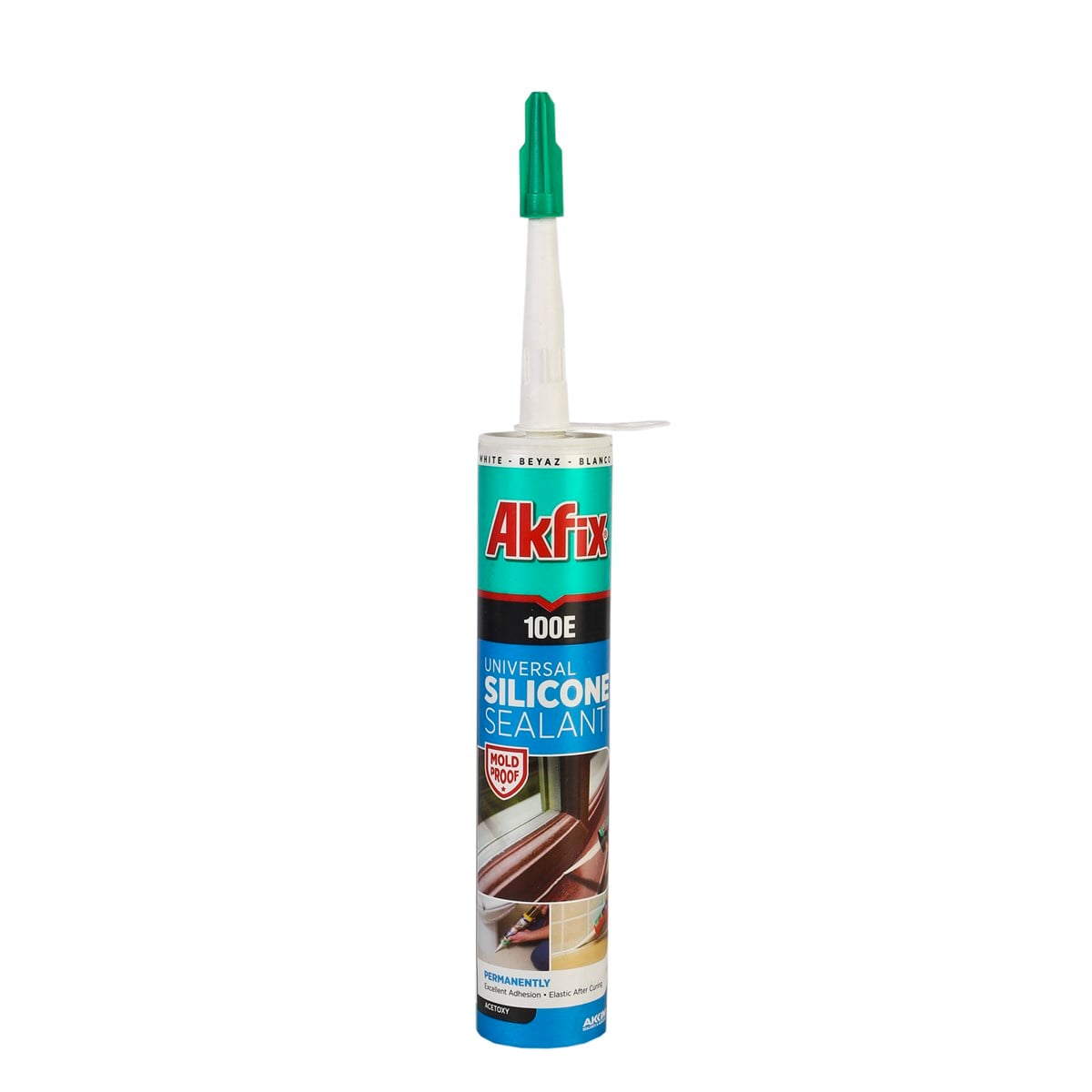 Akfix 100E Silikon Kartuş Beyaz 280ml