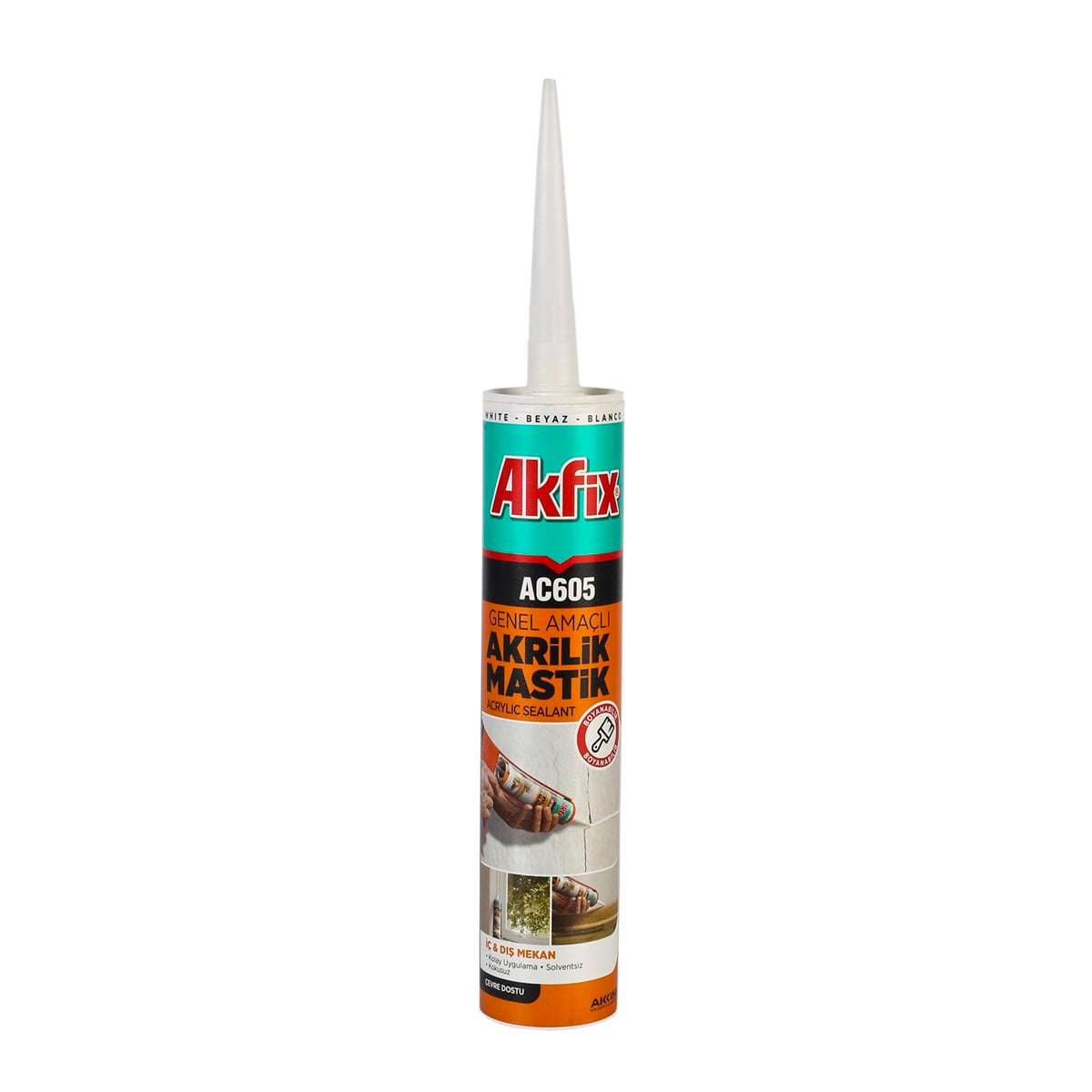 Akfix AC605 Akrilik Beyaz Mastik