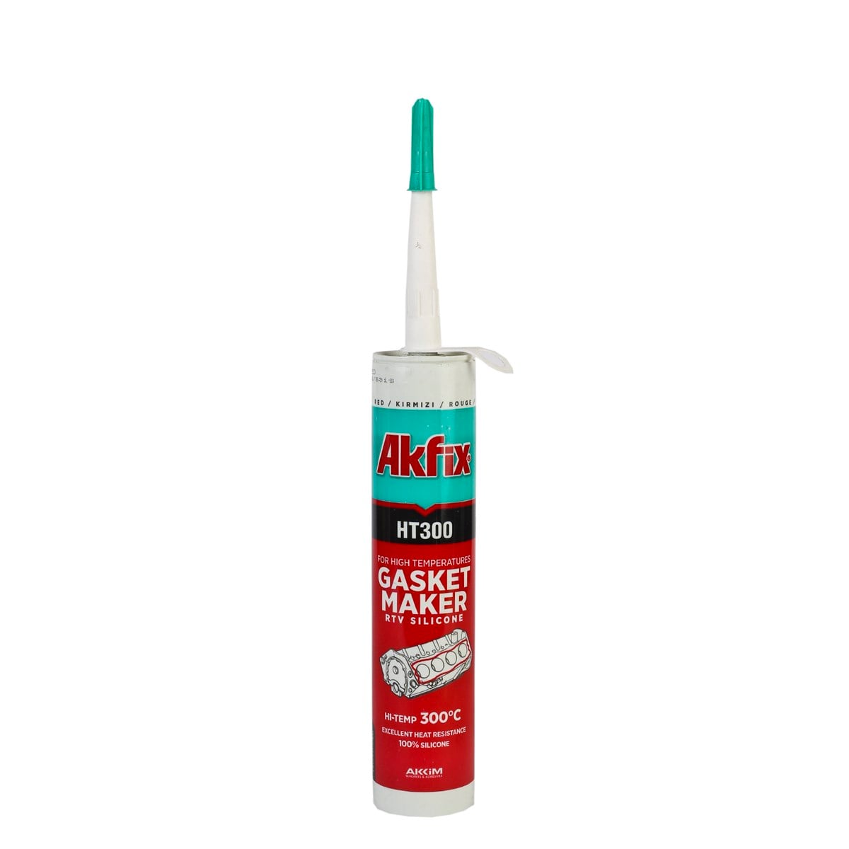 Akfix HT300 Kırmızı Sıvı Conta Kartuş 310ml