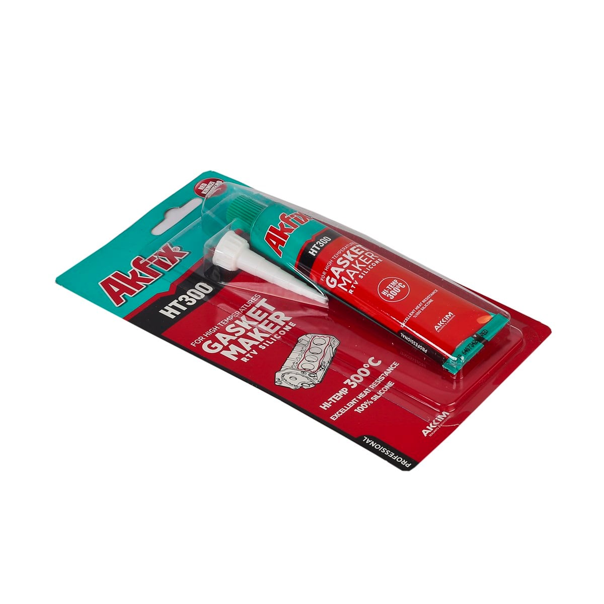 Akfix HT300 Kırmızı Sıvı Conta Tüp 50ml