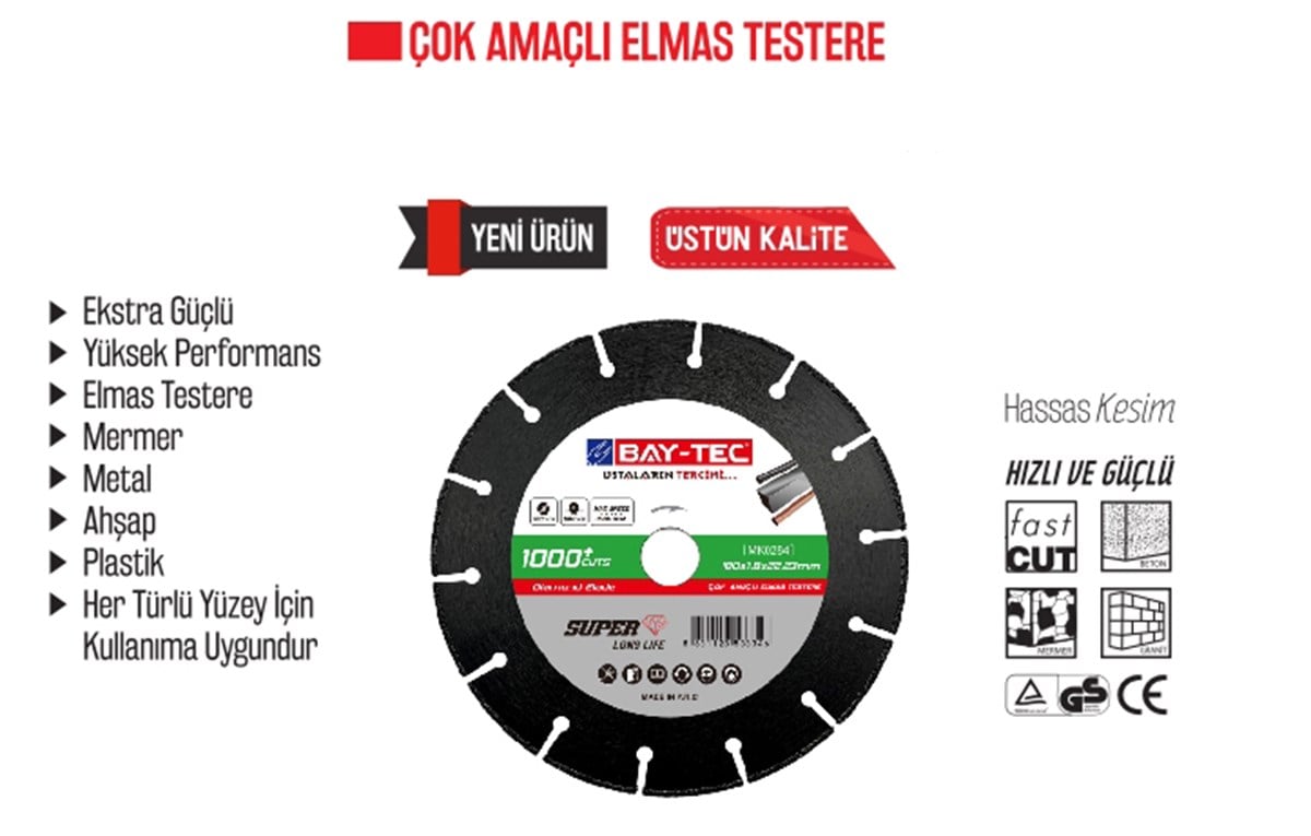 Çok Amaçlı Kesici Elmas 115 mm