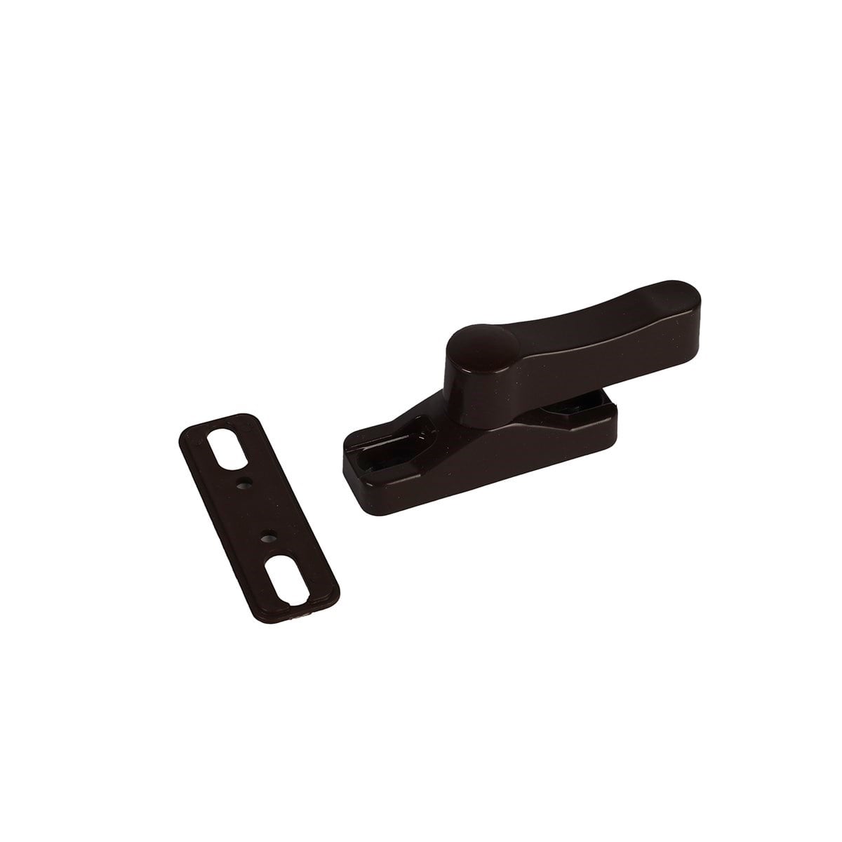 Kahve PVC Düğmeli Emniyet Mandalı